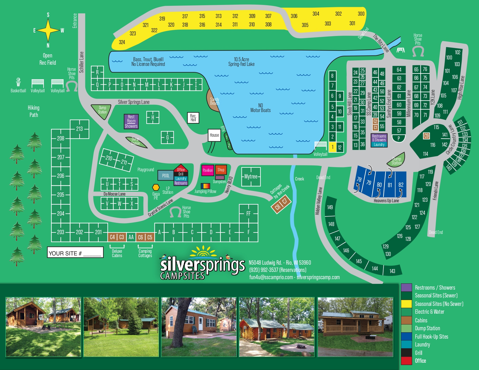 Silver Springs Campground Map